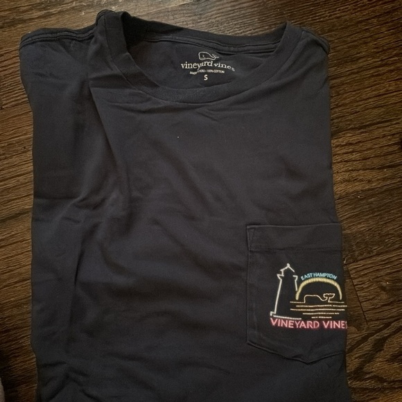 Vineyard Vines Whale Short-Sleeve Pocket T-Shirt Tee Men’s small Navy Blue - Picture 4 of 4